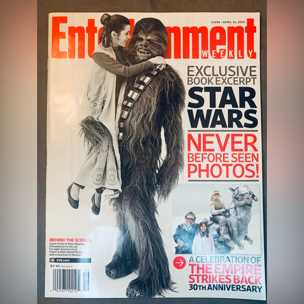 Entertainment Weekly # 1098 April 16, 2010 Star Wars Exclusive Unseen Photos.